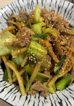 豚と青梗菜のクミン炒め-レシピのメイン写真
