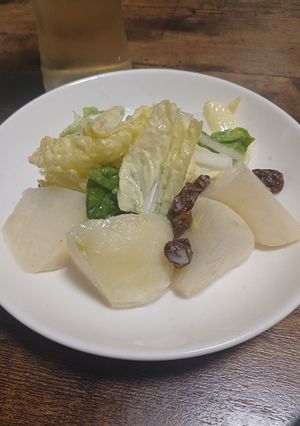 ラ・フランス白菜レーズンのマヨネーズ和え-レシピのメイン写真