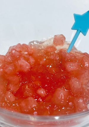 余ったスイカで！即席クラッシュゼリー🍉-レシピのメイン写真