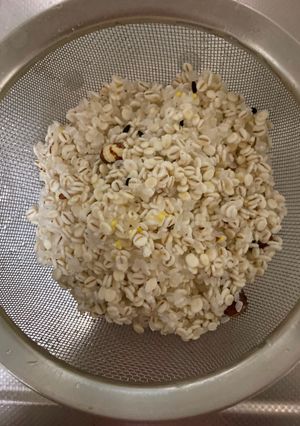 押し麦ごはん　洗い米の要領-レシピのメイン写真