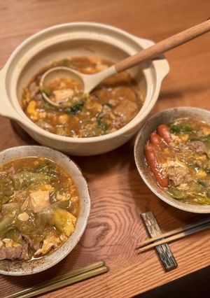 とろみでポカポカ豚バラ生姜レタスうどん-レシピのメイン写真