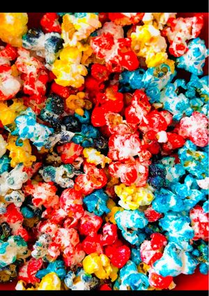 【食紅使用】カラフルポップコーン🍿-レシピのメイン写真