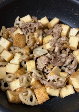 絹揚げと豚肉の甘辛炒め-レシピのメイン写真