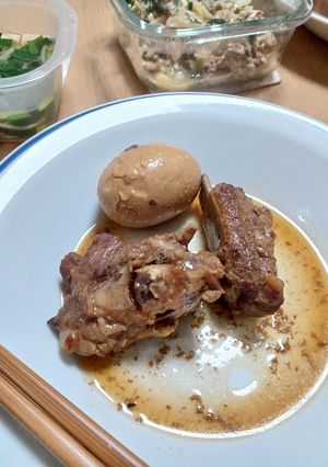 圧力鍋でやわらか・こってりスペアリブ-レシピのメイン写真