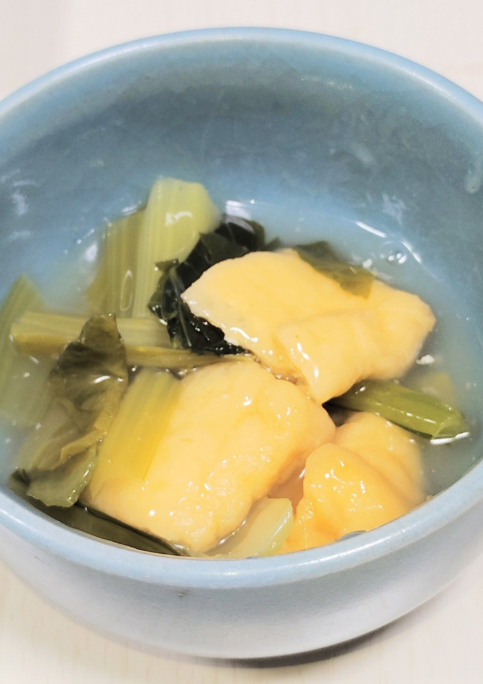 小松菜と油揚げのとろみ煮-レシピのメイン写真
