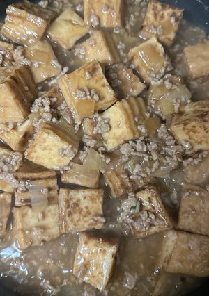 厚揚げとひき肉の煮込み-レシピのメイン写真