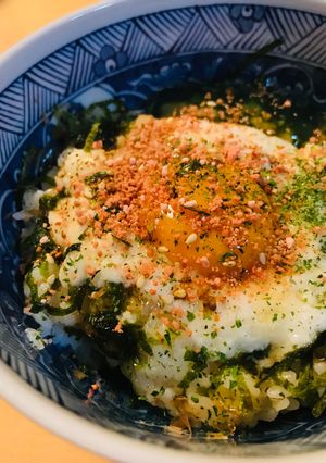 ふりかけ＆やまかけ＆たまご丼-レシピのメイン写真