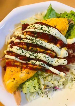卵１個オムレツ●魚肉ソーセージ＆ピーマン-レシピのメイン写真