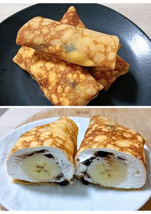 米粉deチョコバナナクレープ-レシピのメイン写真