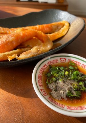 鮭ハラスの塩焼き たっぷり胡椒とポン酢で-レシピのメイン写真
