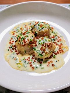ホタテのソテー&イクラのクリームソース-レシピのメイン写真