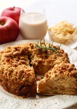 プラントベースのアップルクランブルケーキ-レシピのメイン写真