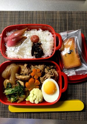 10/19ﾖｯﾁｬﾝ☆すき焼き弁当-レシピのメイン写真