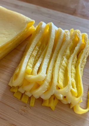 錦糸卵・薄焼き卵★電子レンジで簡単綺麗-レシピのメイン写真