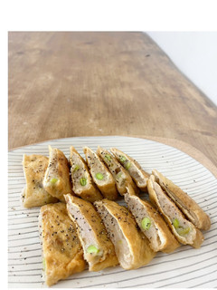 大和芋と枝豆の巾着焼き-レシピのメイン写真
