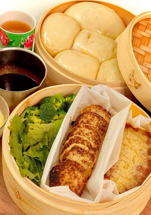 せいろで最高テリヤキまんとモスミートまん-レシピのメイン写真