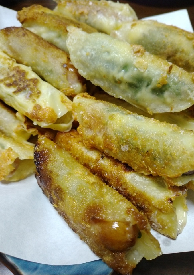 餃子の皮でソーセージ巻き-レシピのメイン写真