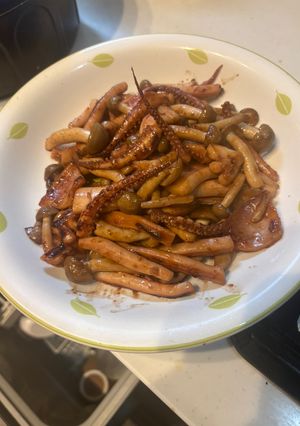 イカとキノコのバター醤油炒め-レシピのメイン写真