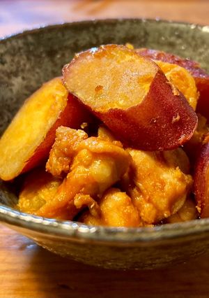 さつまいもと鶏肉のピリ辛煮♪-レシピのメイン写真