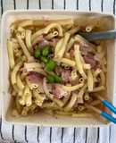レンジ給食　ペペロンチーノマカロニサラダ