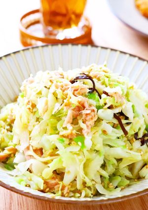 レンジで！キャベツとツナの塩こんナムル-レシピのメイン写真