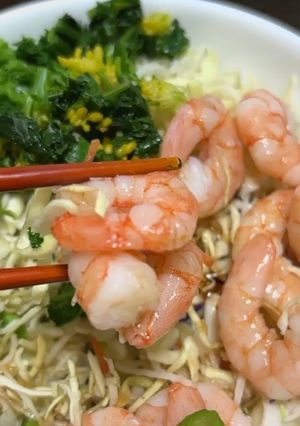 菜の花と海老のサラダ🥗-レシピのメイン写真