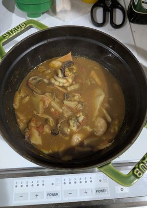 【筋トレ飯】シーフードカレー【超楽】-レシピのメイン写真