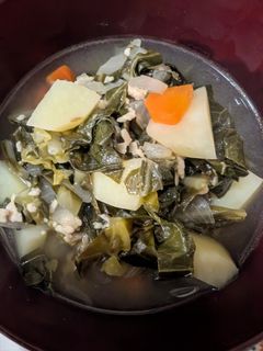 キャベツの外葉のおかずスープ-レシピのメイン写真