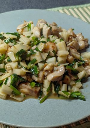 食感最高♡ニラと蓮根のサクサク中華炒め-レシピのメイン写真