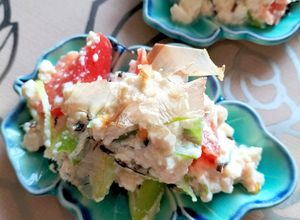 トマトとねぎの塩昆布豆腐サラダ♪-レシピのメイン写真