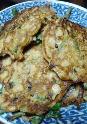 たこ焼き粉でミンチ入りチヂミ-レシピのメイン写真