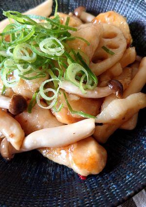 ♡鶏むね肉とれんこんの黒酢あんかけ♡-レシピのメイン写真