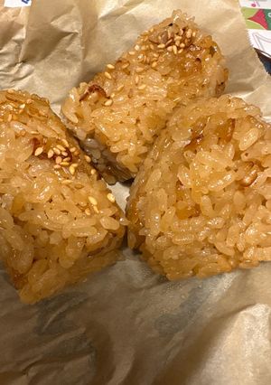 【炊飯器】モチモチ焼きおにぎり-レシピのメイン写真