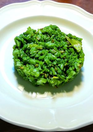 抹茶ガーリックライススーパー大麦入りご飯-レシピのメイン写真