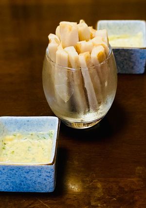 スティックレンコン海苔味噌マヨディップ！-レシピのメイン写真