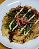 大根のつまシャキシャキ～関西風お好み焼き