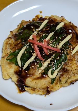 大根のつまシャキシャキ～関西風お好み焼き-レシピのメイン写真