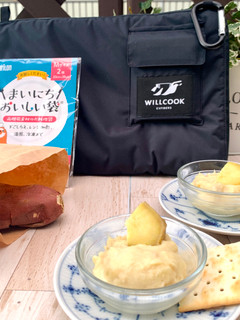 ポリ袋で1分『焼き芋クリームアイス』-レシピのメイン写真