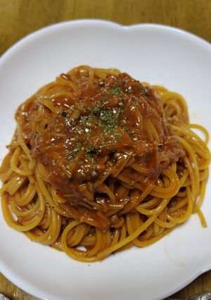 なめ茸で！？デミグラス風スパゲッティ-レシピのメイン写真
