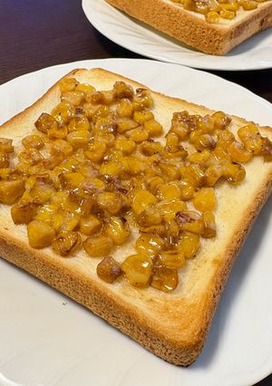 香ばしい♫焼きとうもろこしトースト-レシピのメイン写真