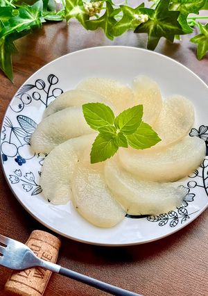 美味しくない梨の食べ方〜レンジでコンポート-レシピのメイン写真
