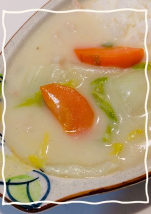 市販ルウで簡単！白菜のクリームシチュー-レシピのメイン写真