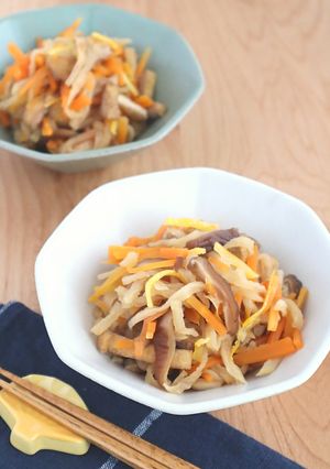 食物繊維たっぷり！ゆず香る切干大根の煮物-レシピのメイン写真