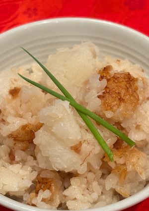 長いもと梅の炊き込みごはん-レシピのメイン写真