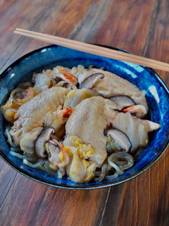 白菜たっぷり!鶏手羽先と白菜の煮物-レシピのメイン写真