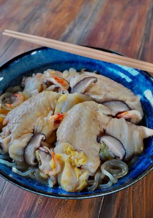 白菜たっぷり！鶏手羽先と白菜の煮物-レシピのメイン写真