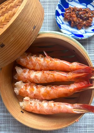 海老の中国緑茶蒸し-レシピのメイン写真