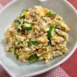 木綿豆腐と鶏ミンチで炒り豆腐♪