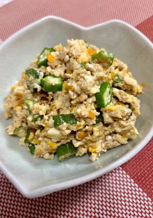 木綿豆腐と鶏ミンチで炒り豆腐♪-レシピのメイン写真