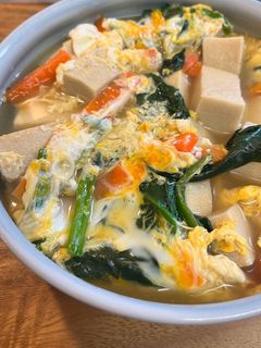 高野豆腐の卵とじ-レシピのメイン写真